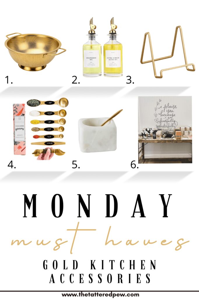 Monday Must Haves Gold Kitchen Accessories
