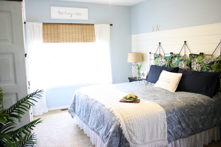 $100 Room Makeover: Coastal Master Bedroom Reveal