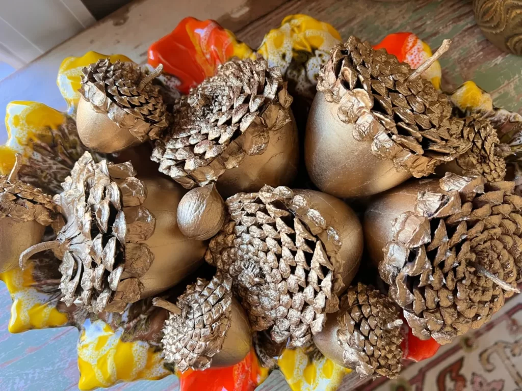 DIY Pinecone Ornaments