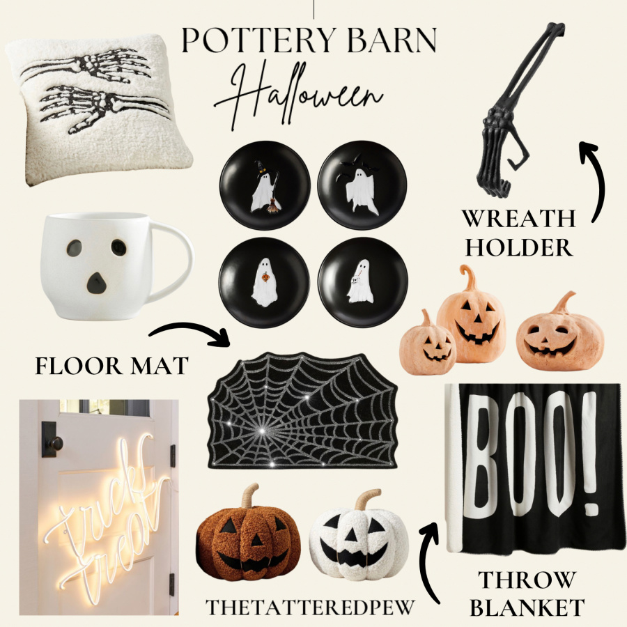 Pottery Bar Halloween Collage