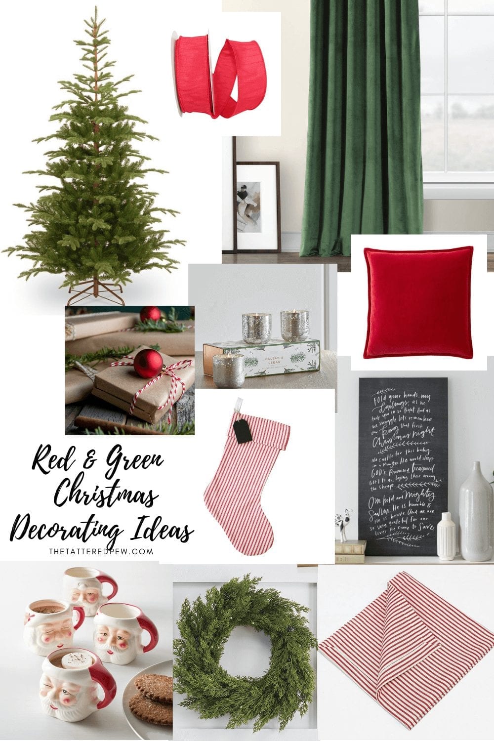 Red and Green Christmas decorating ideas!