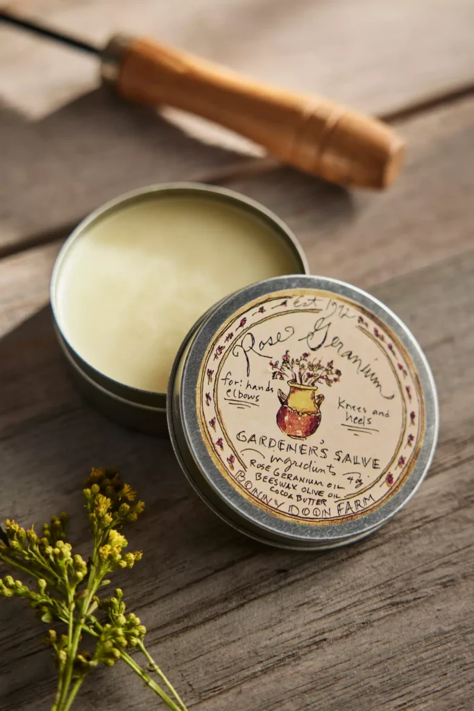 Rose geranium salve