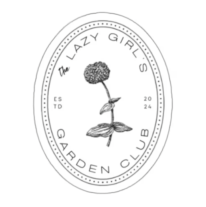 lazy girl garden club sticker