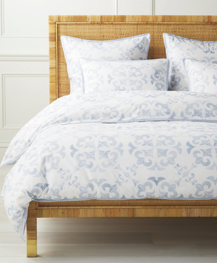 Serena and Lily blue duvet