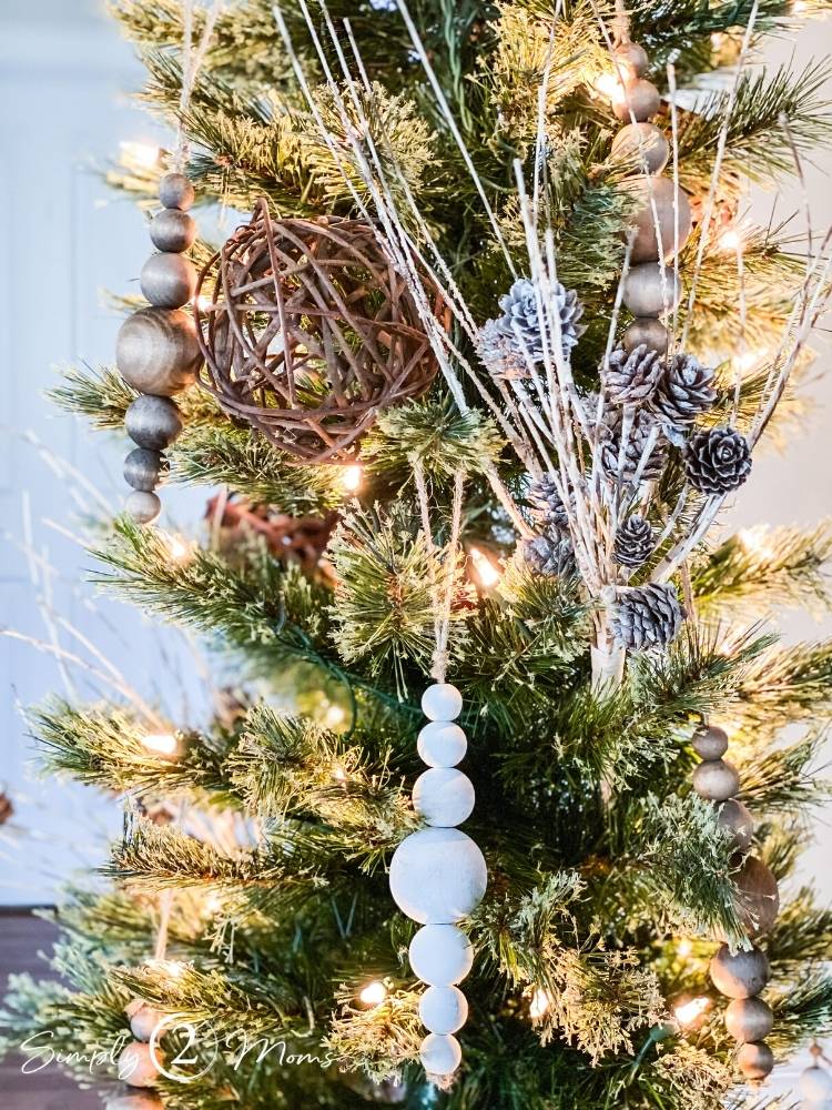 How to Make Easy Wood Bead Ornaments