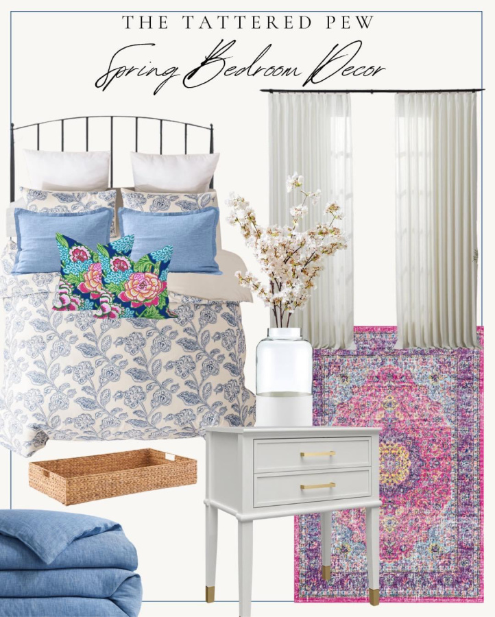 Spring Bedroom Collage