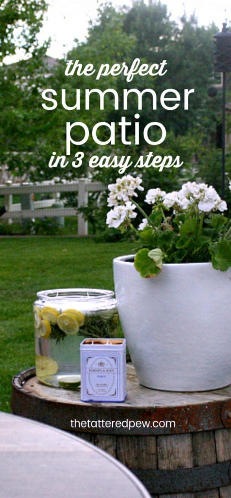 The perfect Summer patio in 3 easy steps!