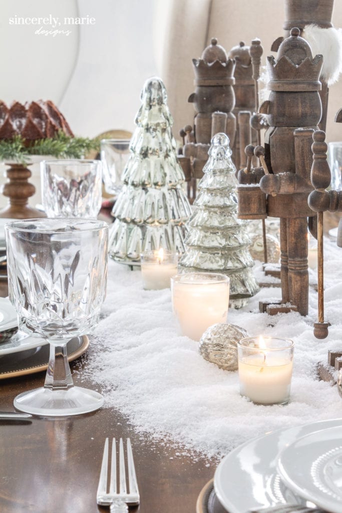 Snowy Nutcracker Tablescape