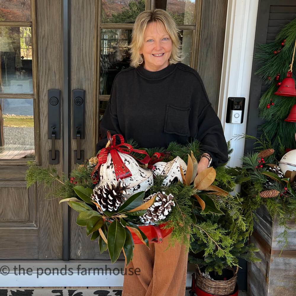 The Ponds Farmhouse Christmas Porch