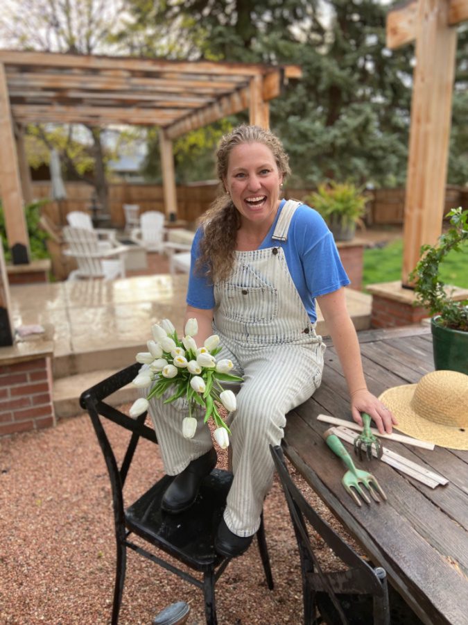 Kelly from The Tattered Pew loves to garden!