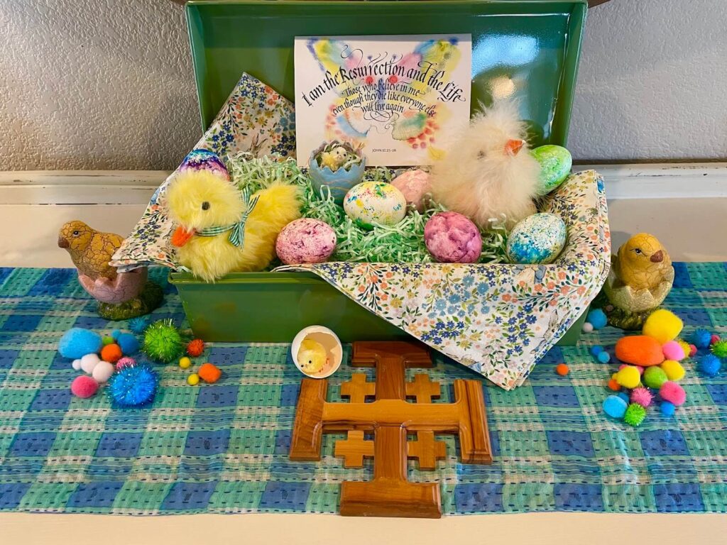 Colorful Easter decor