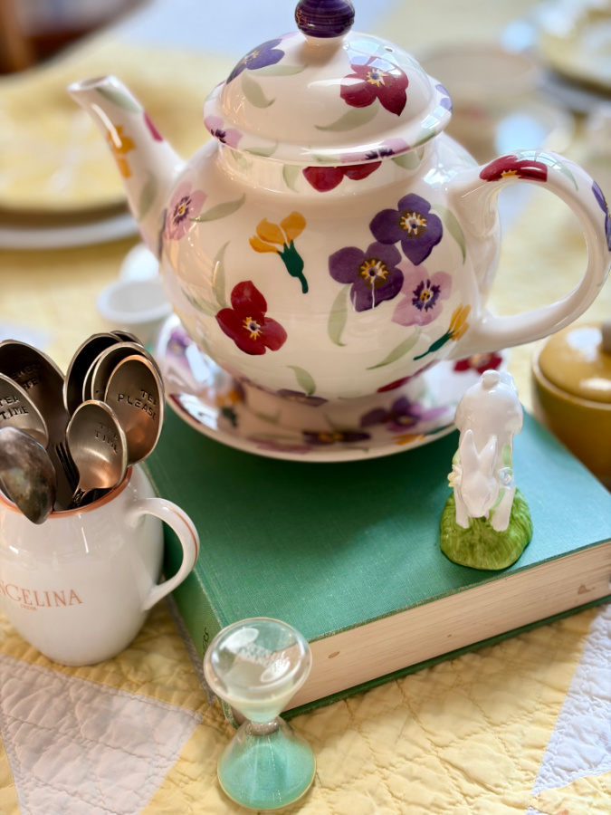 flower tea pot