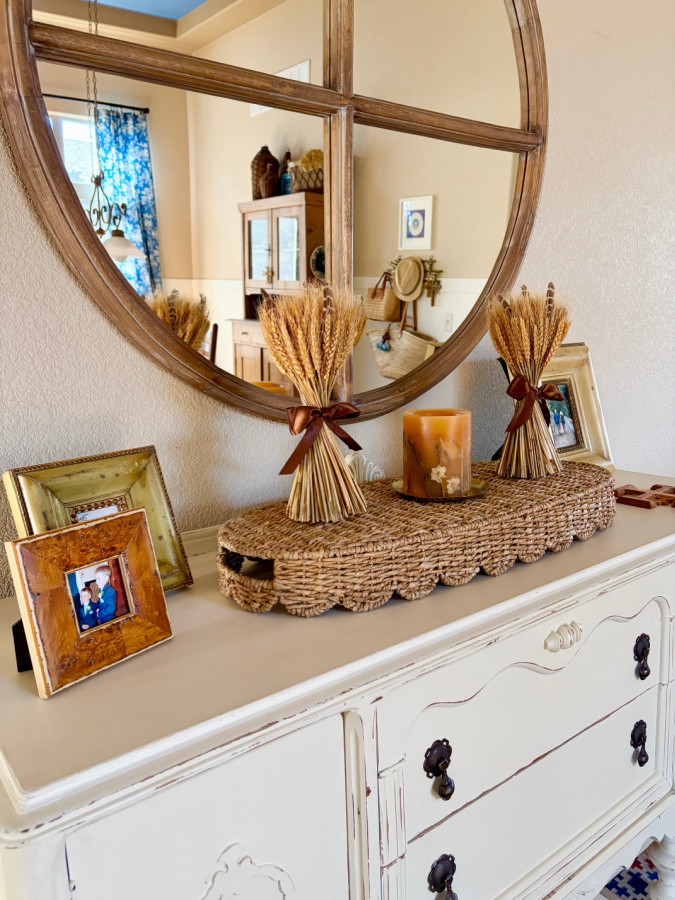 Tuesdays with Tracy fall sideboard with mirror
