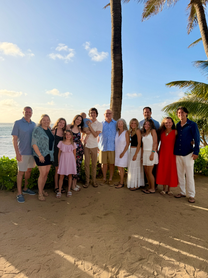our whole family in Hawaii