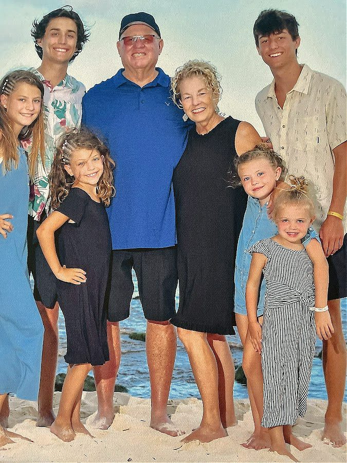 Tuesday's With Tracy: LArry and I with all of our grandkids!