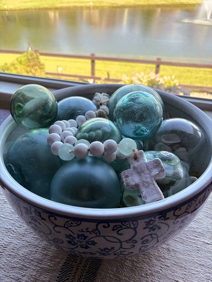 close up of fish floats