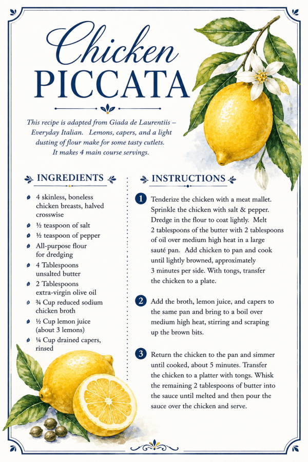Chicken Picatta