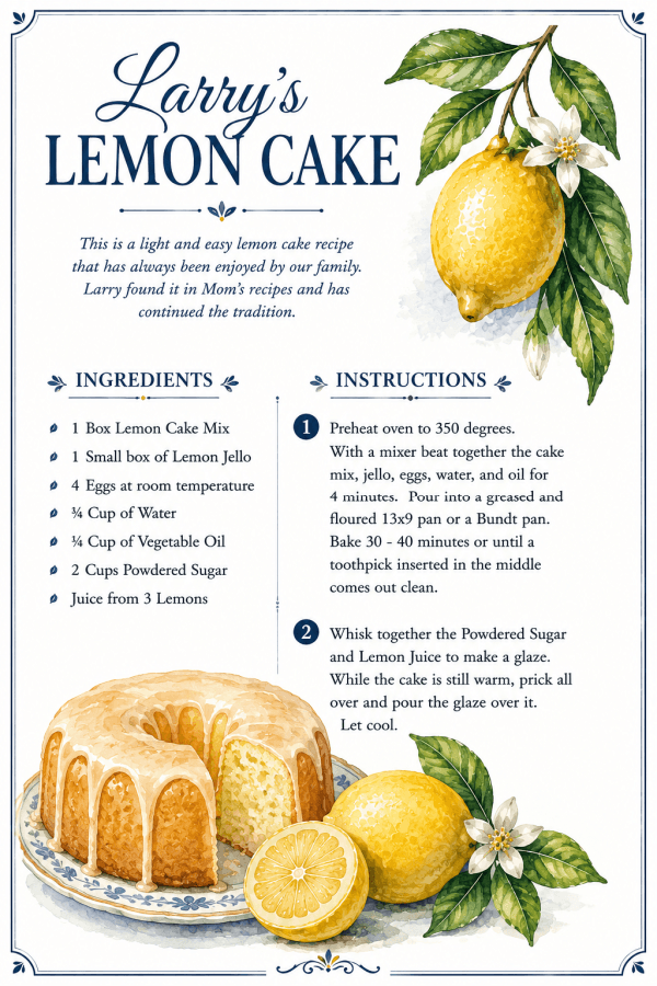 Larry's lemon cakes