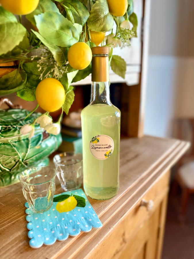 limoncello with label
