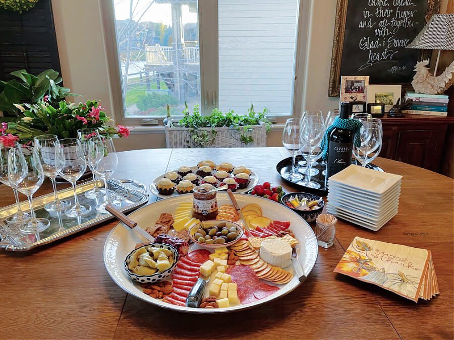 table set for party