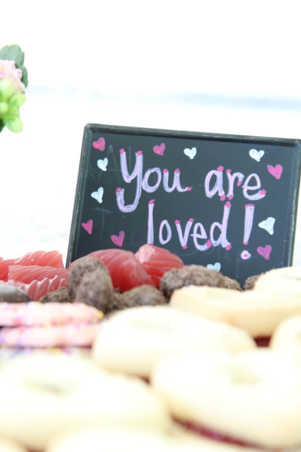 Chalkola paint pens help make this dessert board extra special!