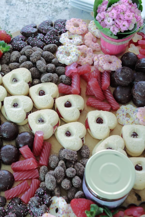 An assortment of Valentine's Day treats from Trader Joe's!