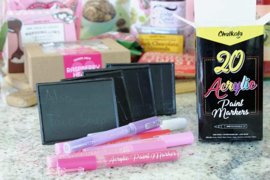 Chalkola Paint pens, mini chalkboards and yummy treats