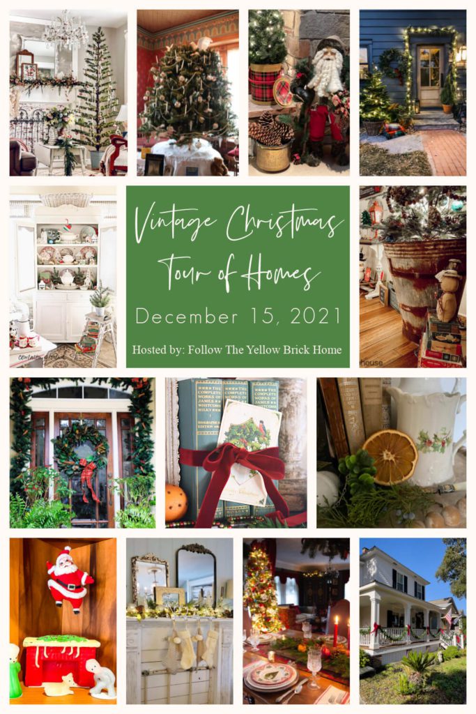 Vintage Christmas tour of homes from some of the top home decor bloggers.