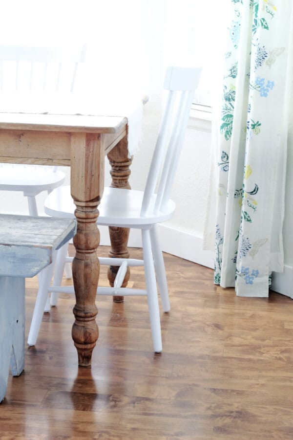 A bright and cheery winter kitchen.