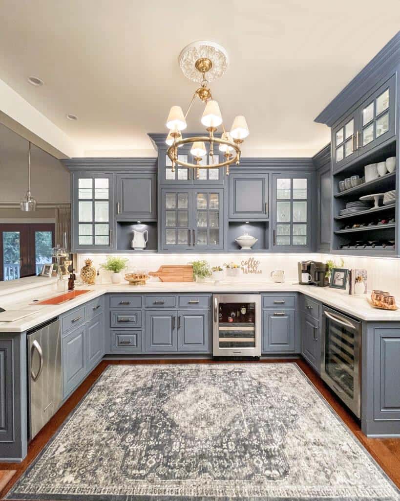 Looking to update your butler's pantry with a few DIY projects on a budget. Learn how to lay a beadboard backsplash over your existing tile. paint your cabinets and pour epoxy countertops.  WM Design House