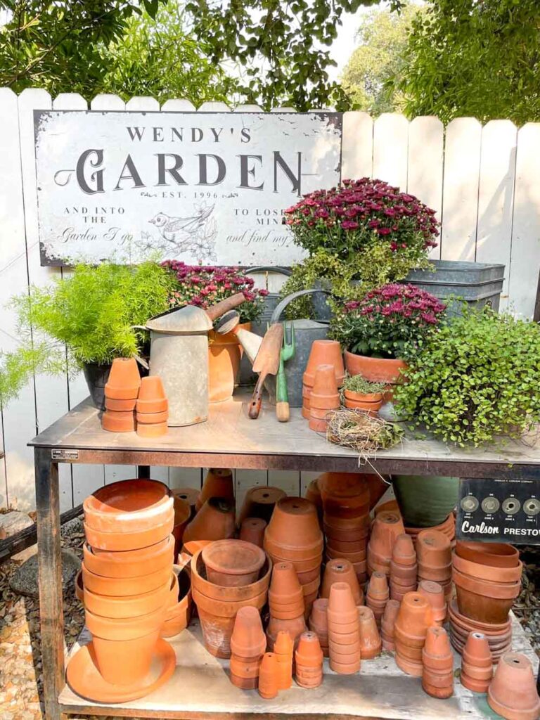 Aging and styling terra cotta pots from WM Design House