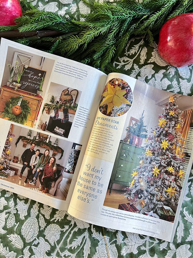 Country Sampler Farmhouse Christmas Magazine feature