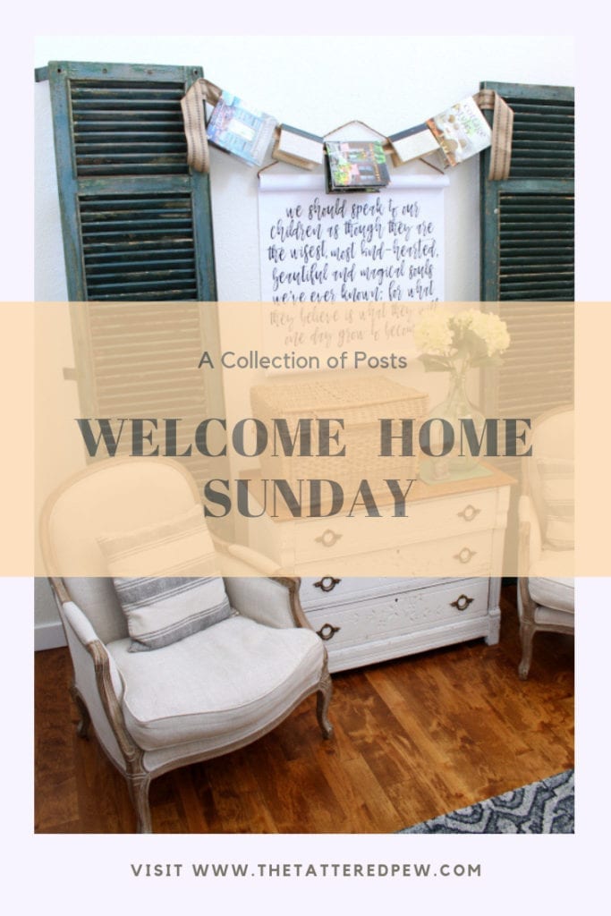 A collection of posts fro top home decor bloggers...Welcome Home Sunday.