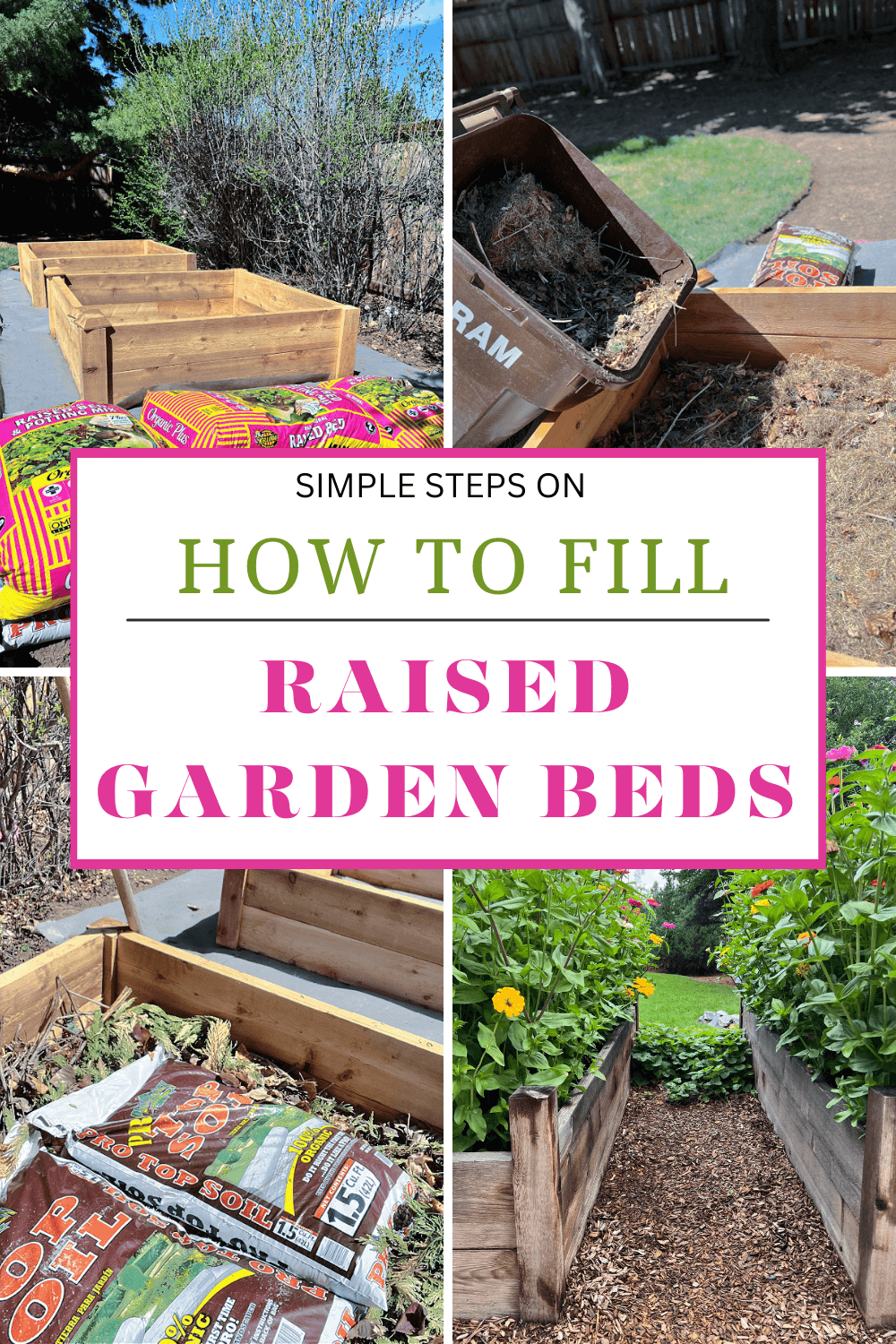 Simple steps on how to fill raised garden beds