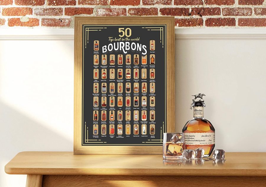 A whisky scratch off calendar, one of many gift ideas for whiskey lovers