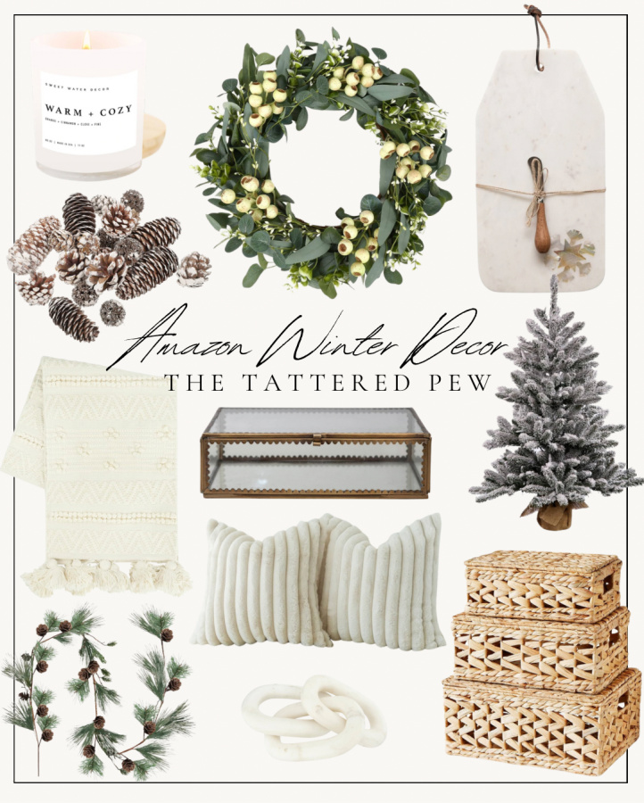 Amazon Winter Decor Collage