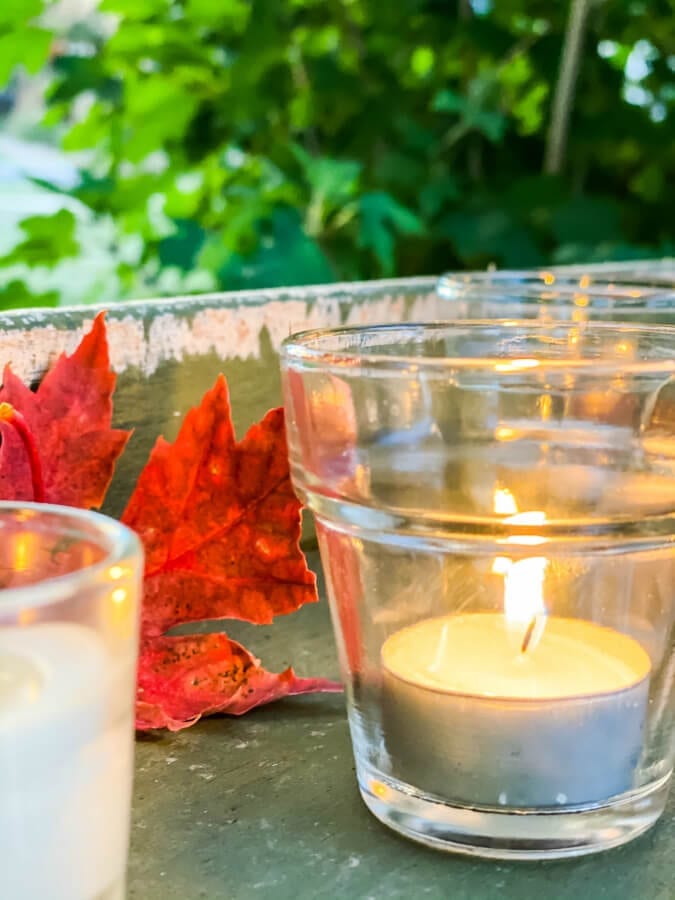 A fall evening in the garden for two!