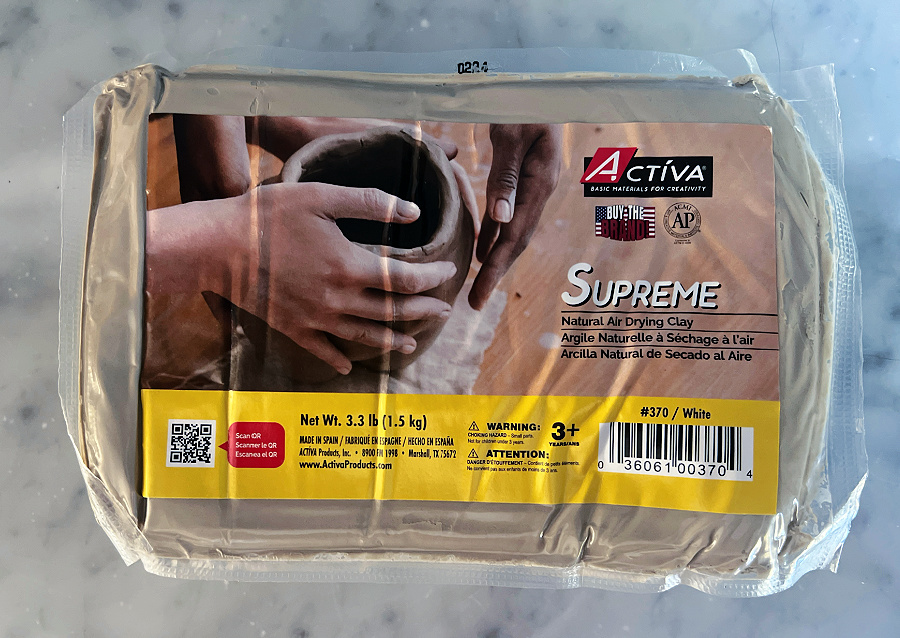 air dry clay I used