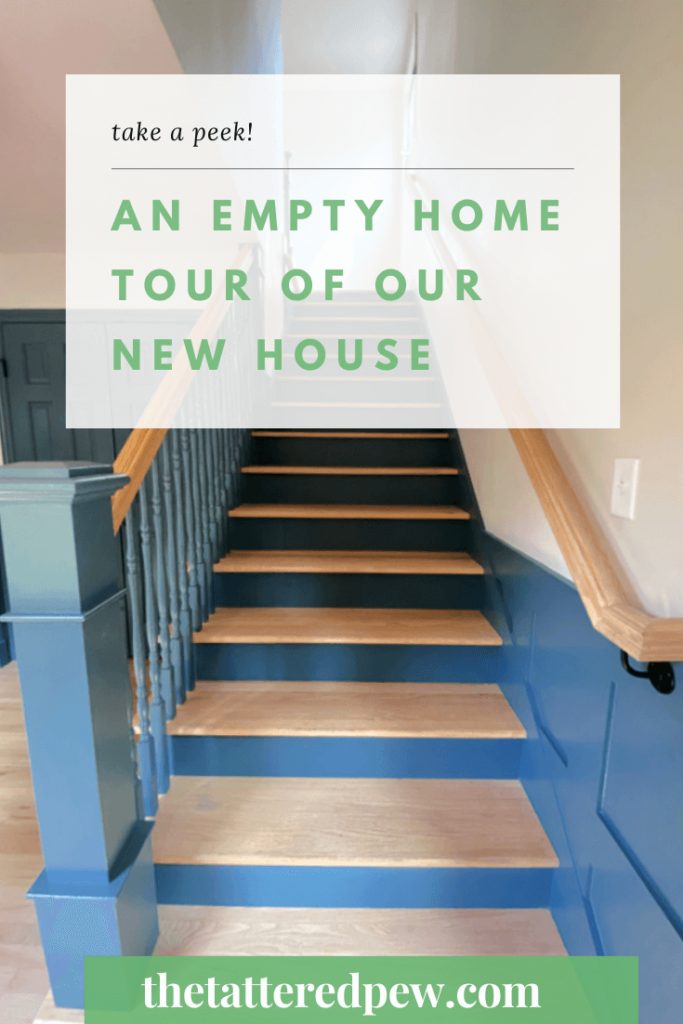 Welcome Home Saturday: Empty Home Tour of Our New House | Welcome Home Saturday by popular Alabama lifestyle blog, She Gave It A Go: Pinterest image of a new house tour. 