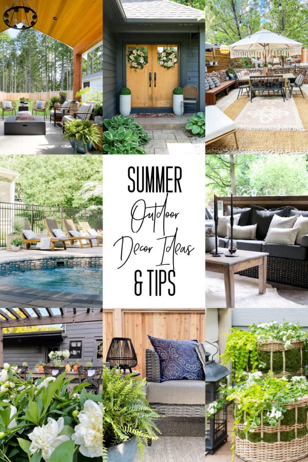 Summer outdoor decor tips and inspiration!