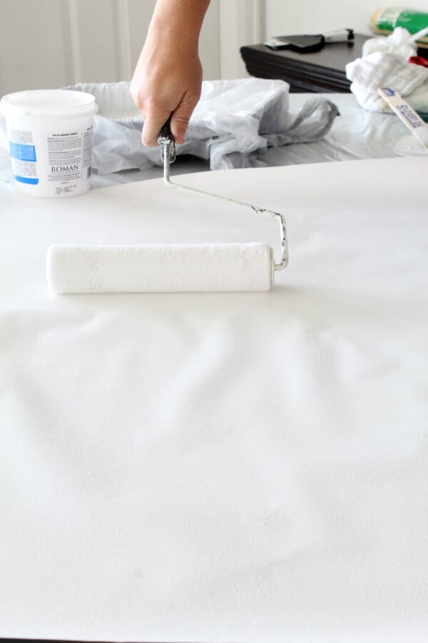 Make sure to liberally add your wallpaper paste...more is better!