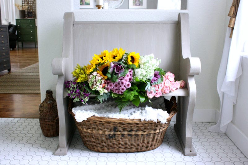 Baskets are a great way to decorate all areas of your home.