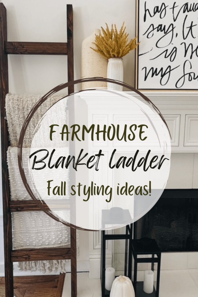 Welcome Home Saturday: How to style a blanket ladder for Fall