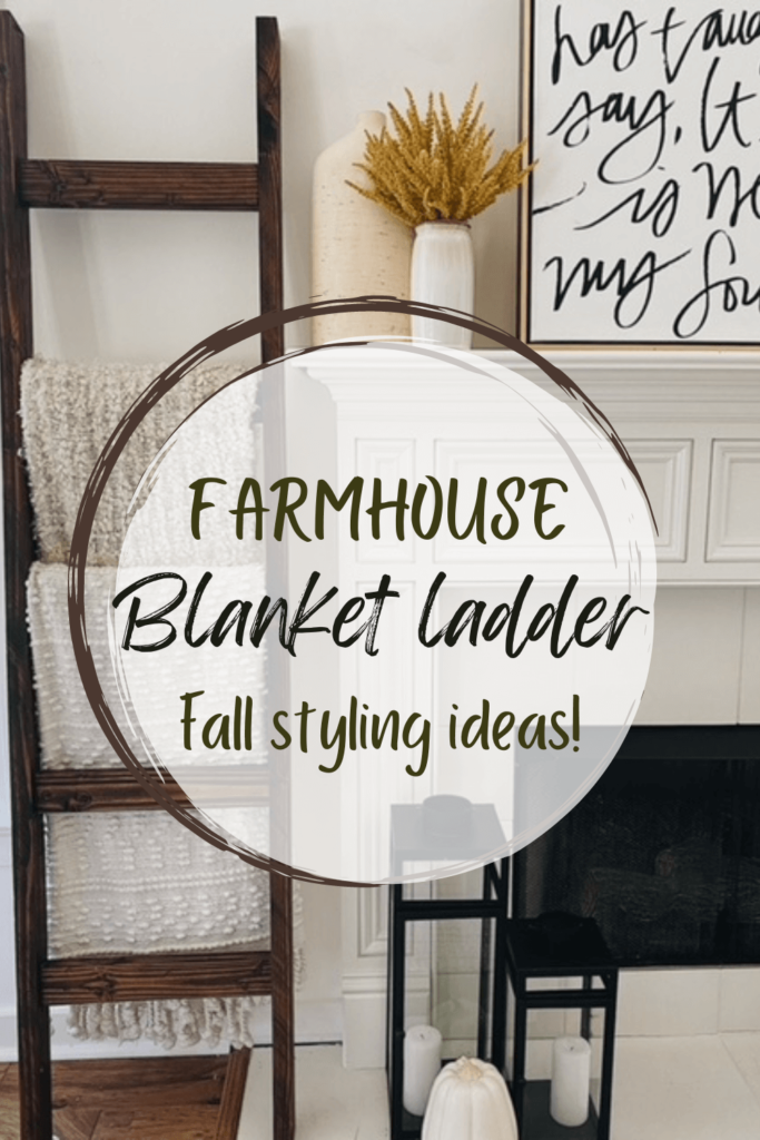 Welcome Hoe Saturday How to Style Farmhouse Blanket Ladder for Fall with She Gave It a Go