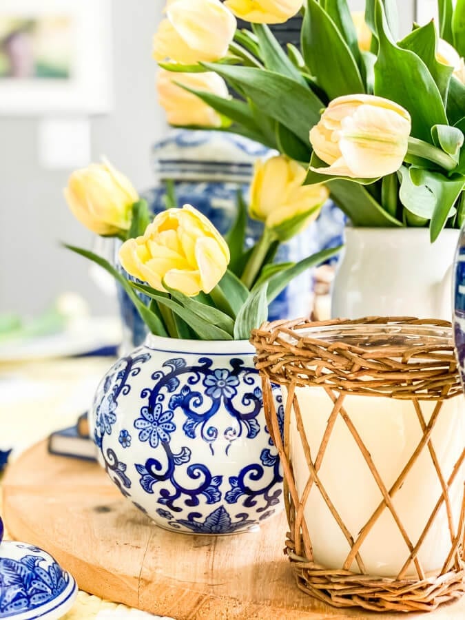 Tulips are perfect for a spring tablescape!