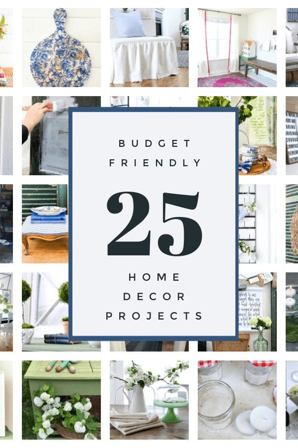 You will love checking out these 25 budget friendly home decor projects!