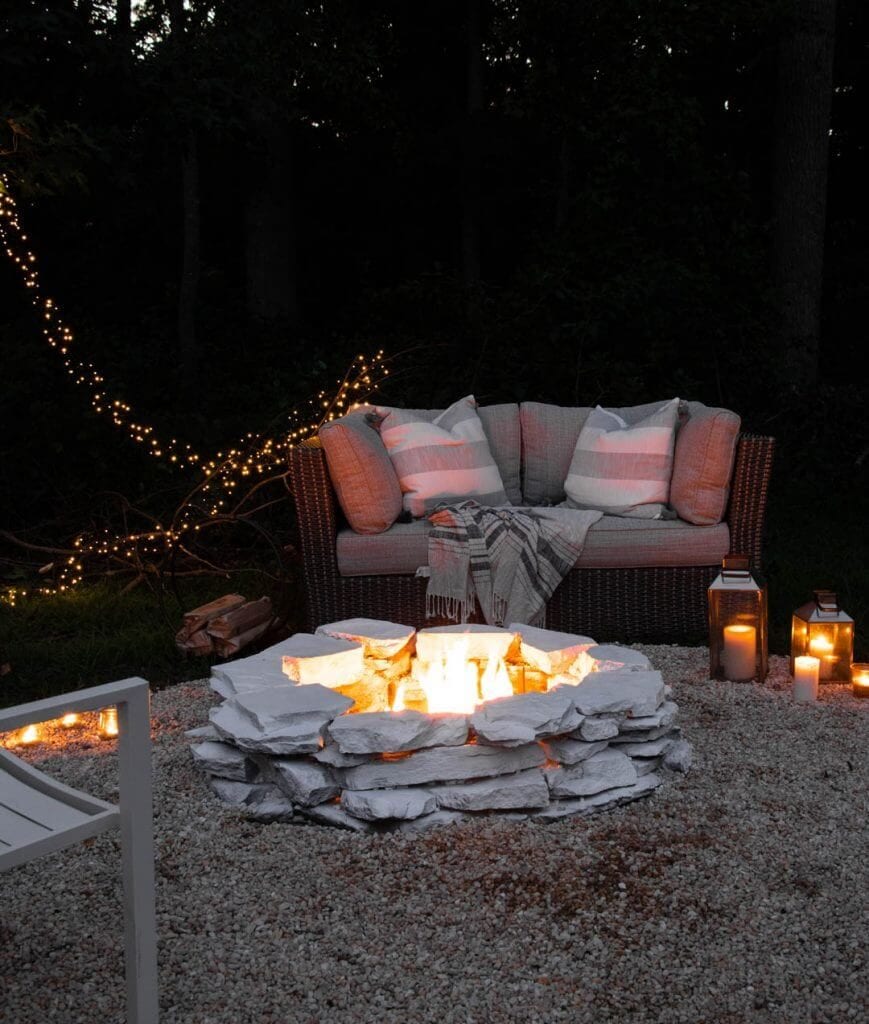 Welcome Home Sunday: Cozy summer fire pit