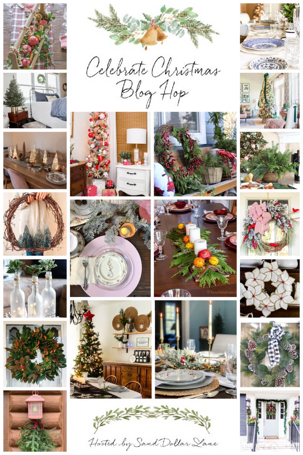 Celebrating Christmas Blog Hop: Trees, Wreaths, Doors, Tablescapes and Centerpieces