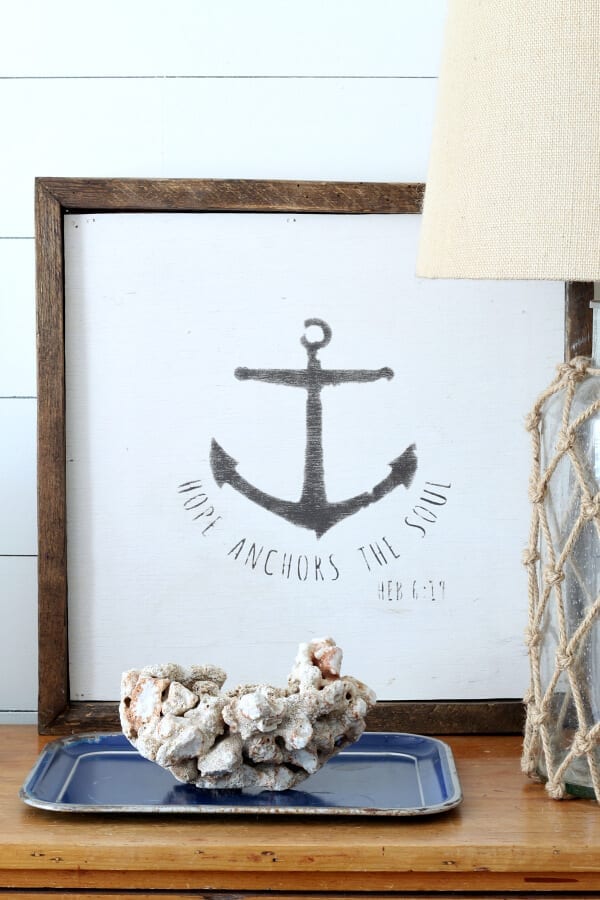 Want a coastal cottage style room? Try adding real coral and shells add a personal touch to any space!