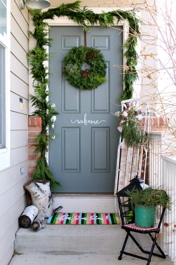 Our Cozy Christmas Porch » The Tattered Pew